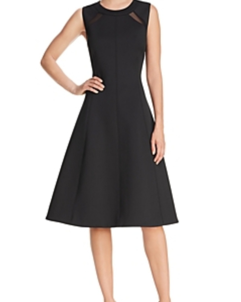 🆕️Donna Karan black dress with mesh inserts